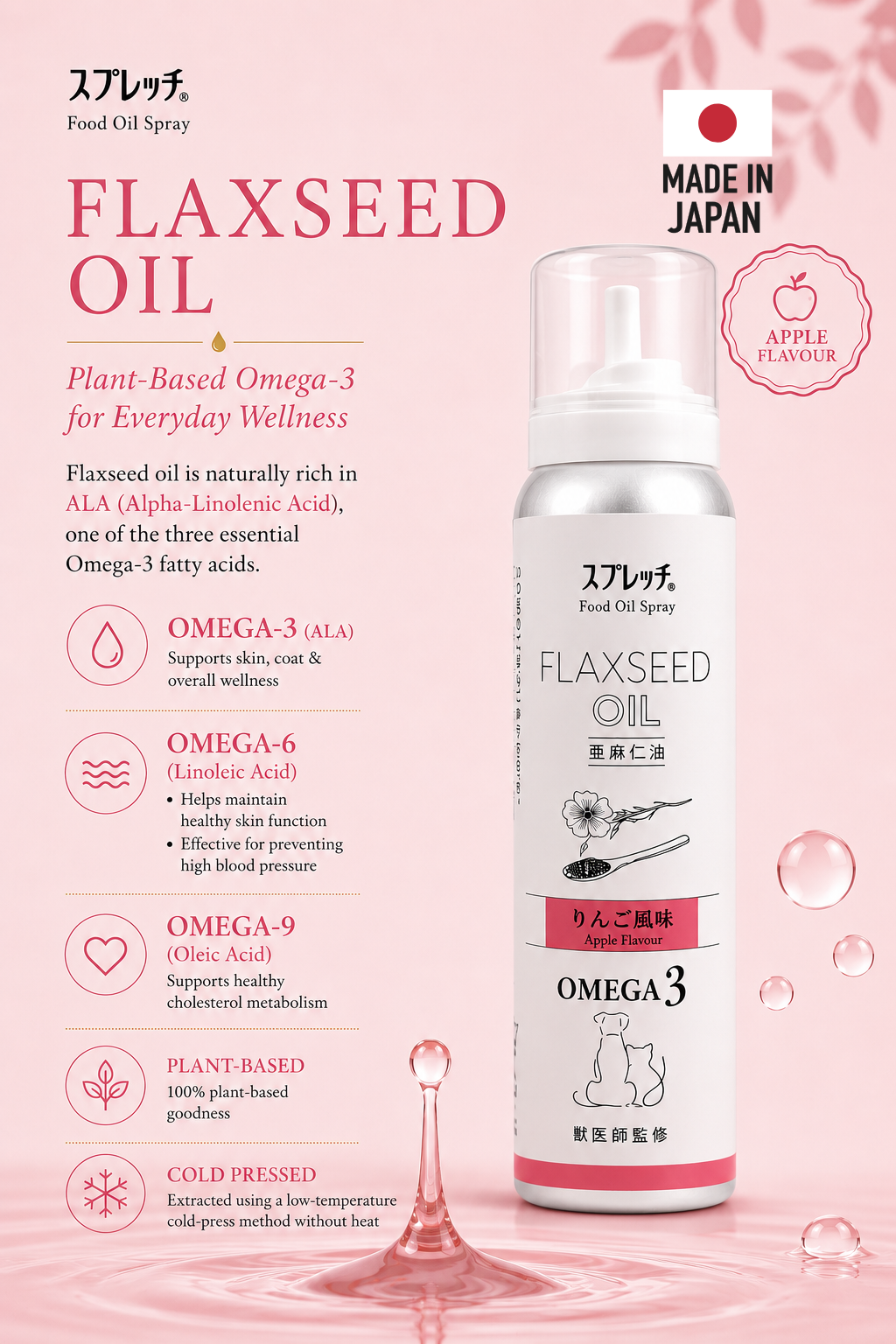 Flaxseed Oil Apple Flavour 60ml