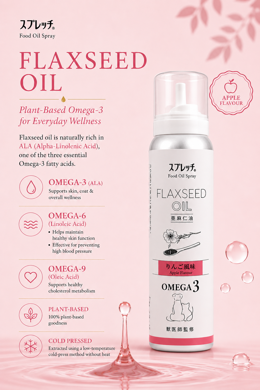 Flaxseed Oil Apple Flavour 60ml