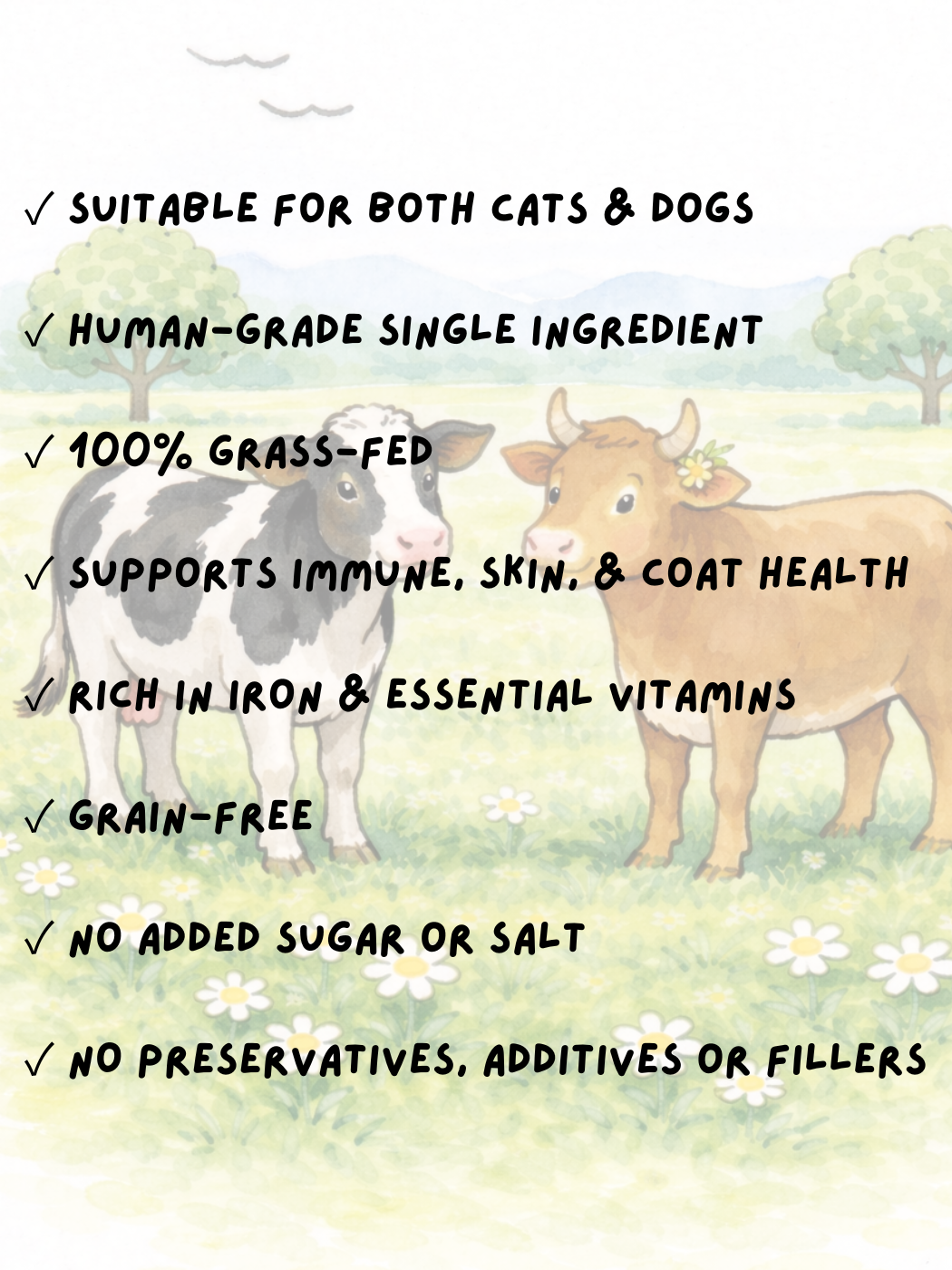 FREEZE DRIED GRASS FED BEEF TONGUE 50G