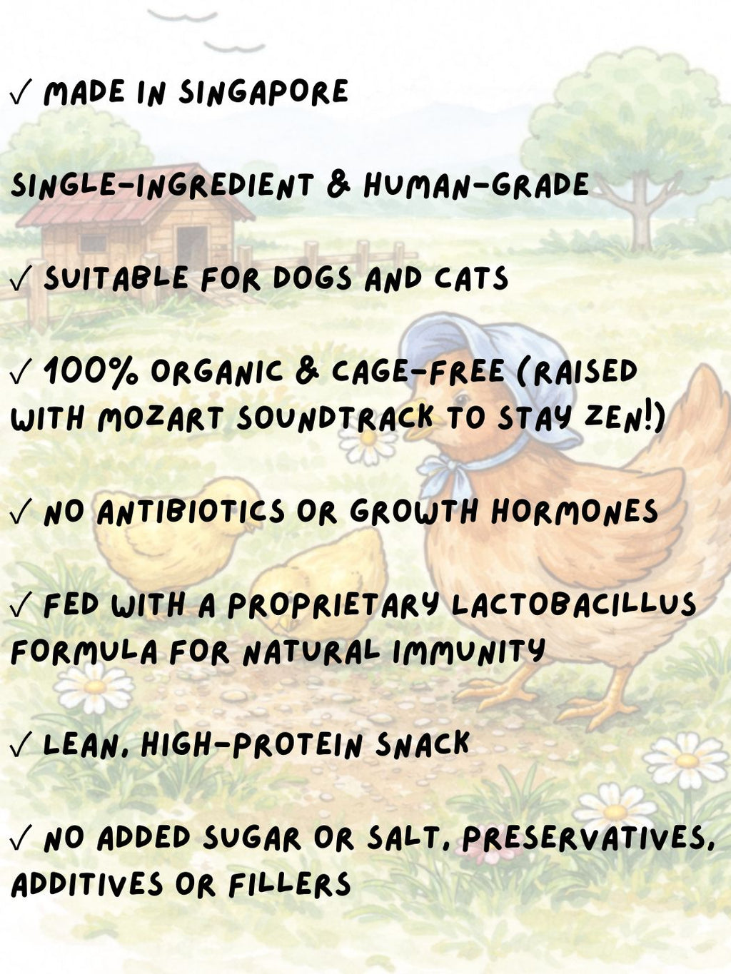 Freeze-Dried Organic Chicken Breast 50g