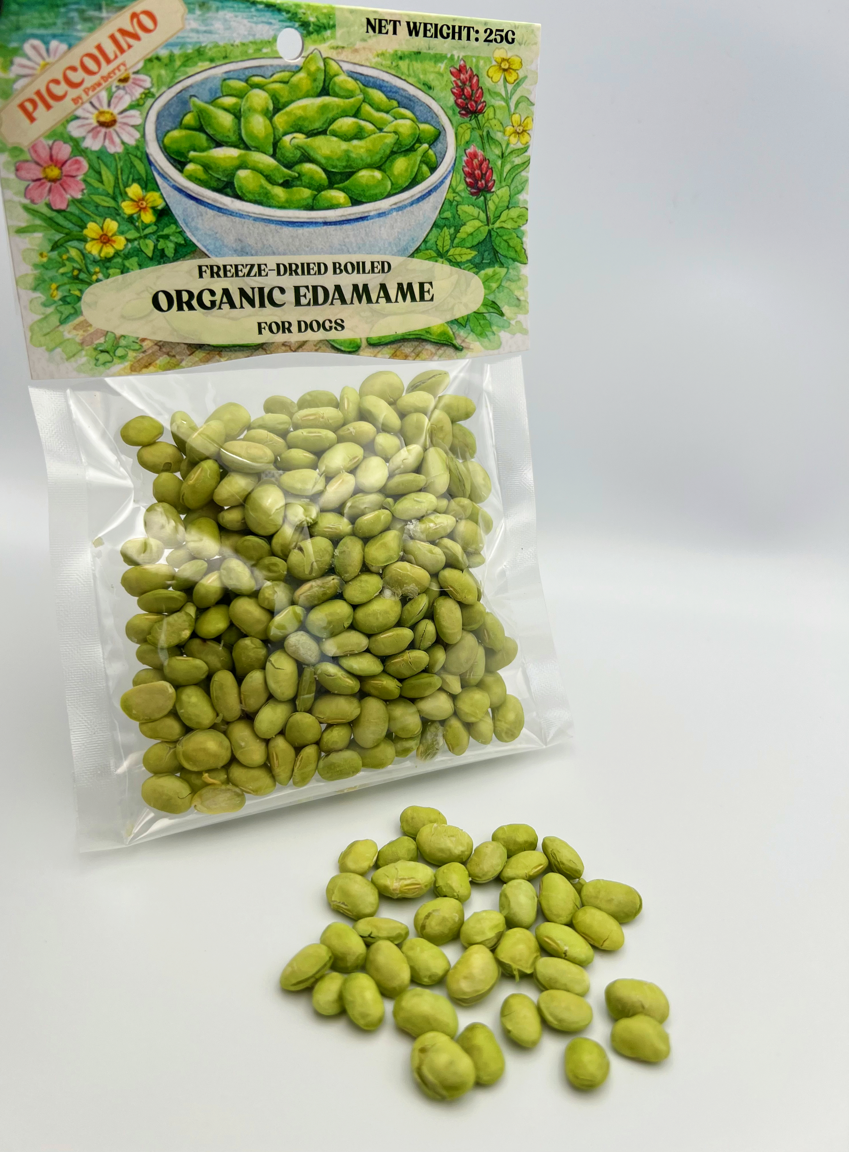FREEZE DRIED ORGANIC EDAMAME 25G