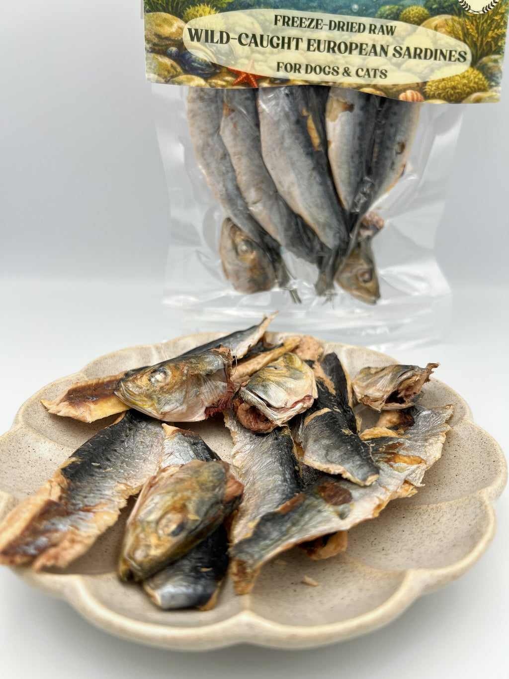 FREEZE DRIED WILD CAUGHT EUROPEAN SARDINES 50G