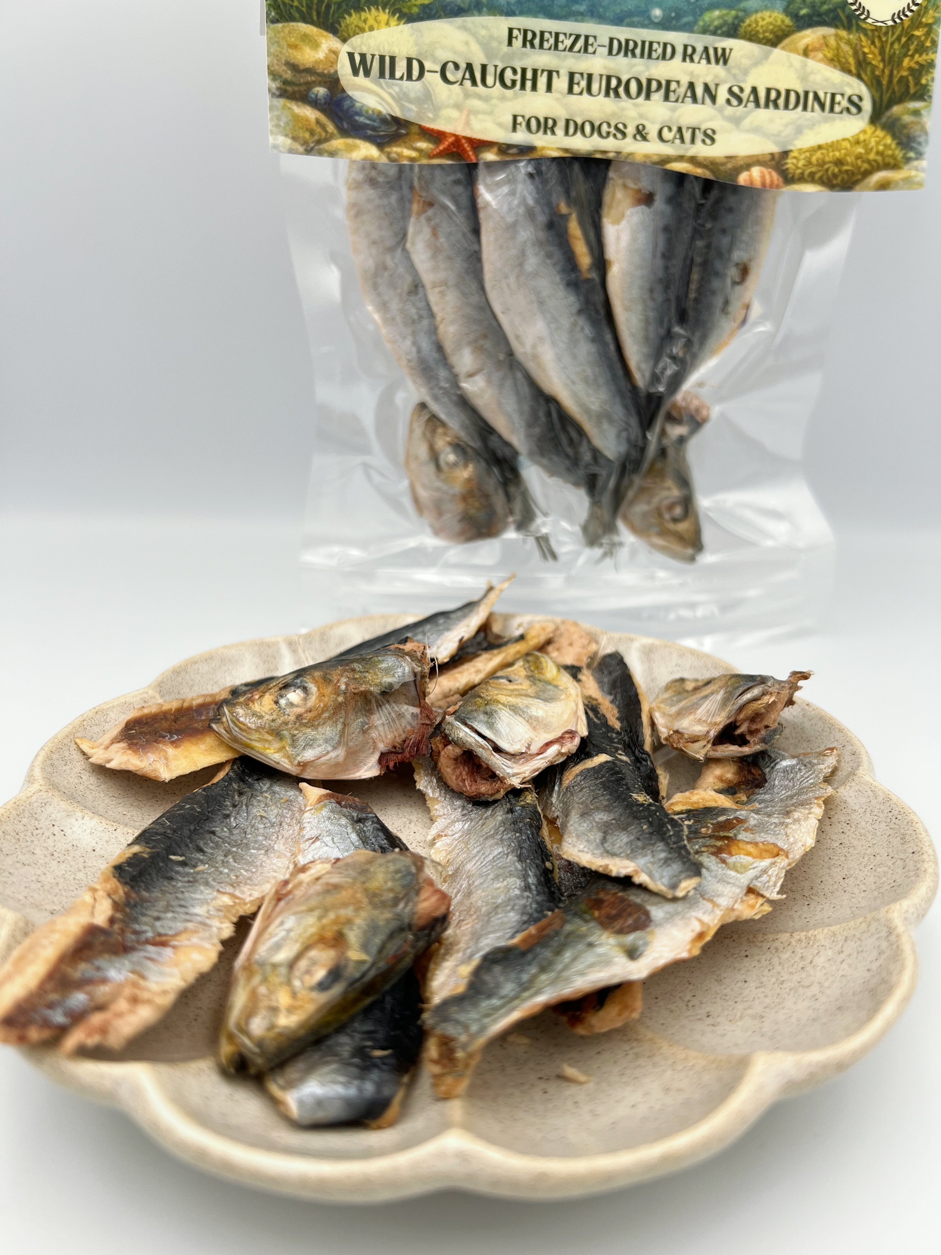 FREEZE DRIED WILD CAUGHT EUROPEAN SARDINES 50G