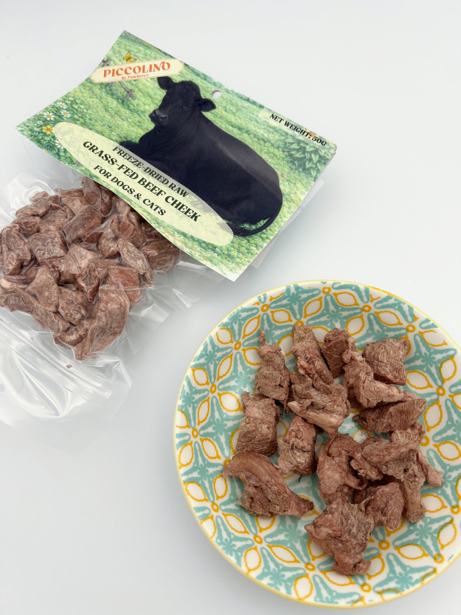 FREEZE DRIED GRASS-FED BEEF CHEEK 50G