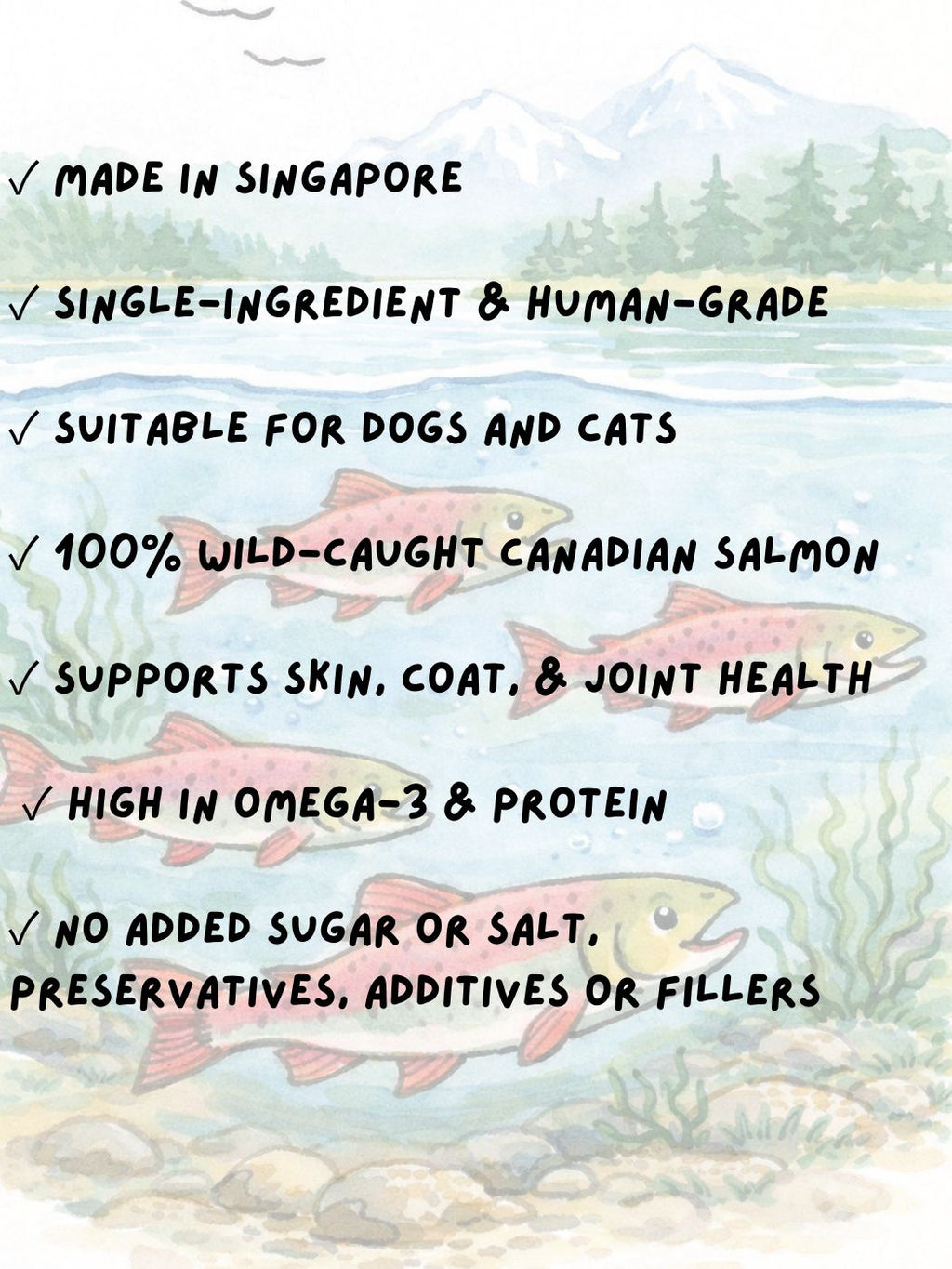 Freeze-Dried Wild-Caught Salmon 50g