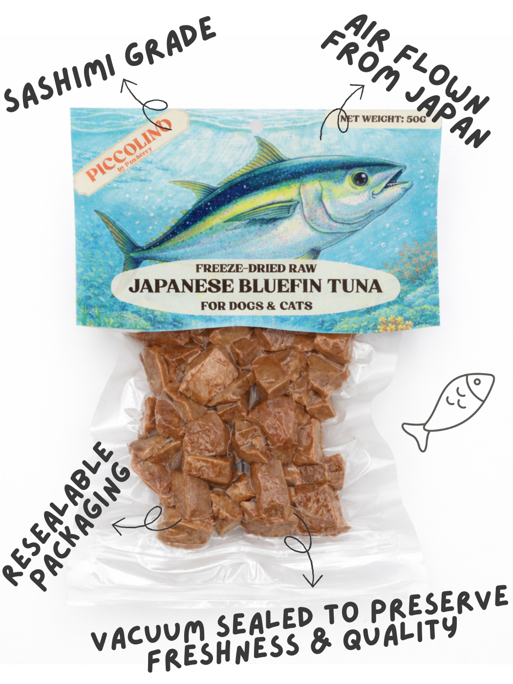 FREEZE-DRIED JAPANESE BLUEFIN TUNA 50G