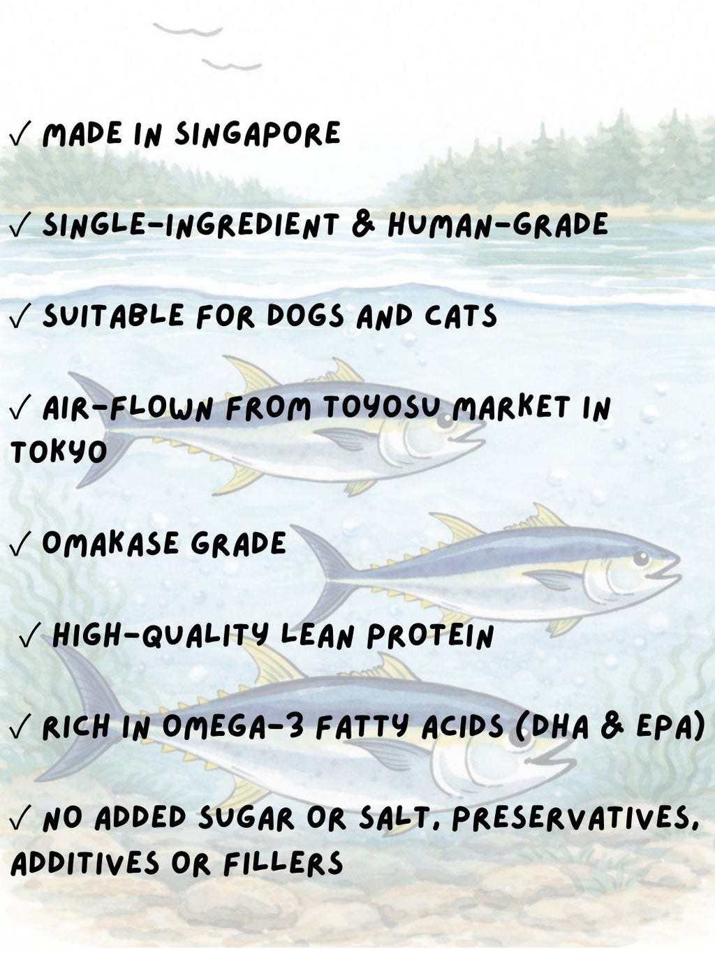 Freeze-Dried Japanese Blue Fin Tuna 50g