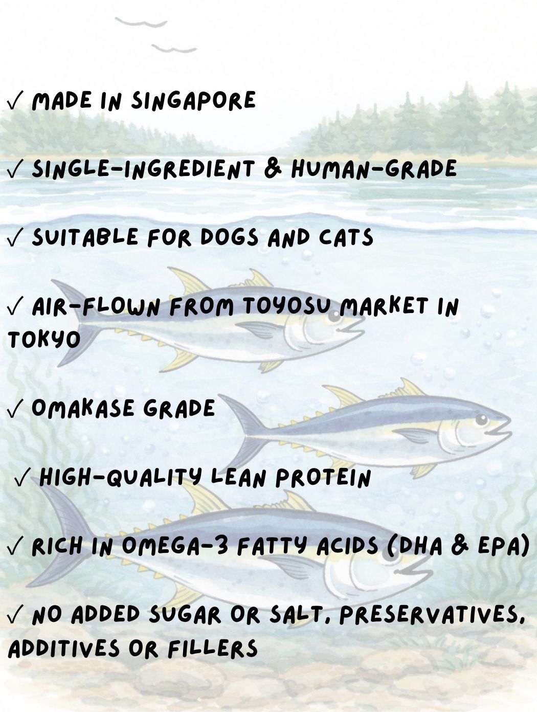 Freeze-Dried Japanese Blue Fin Tuna 50g