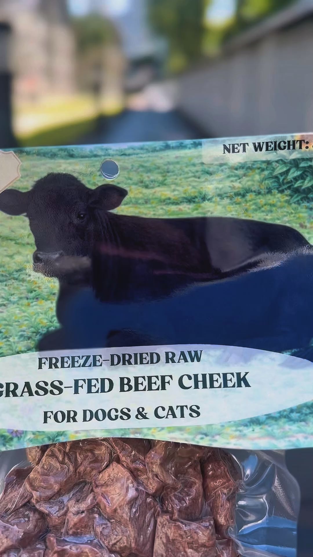 FREEZE DRIED GRASS-FED BEEF CHEEK 50G